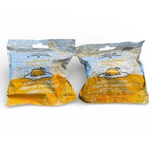 Sanrio Gudetama Collector Clips Blind Bags NEW Sealed Lot of 2